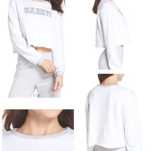 Make +Model Cropped Sweat shirt NWT